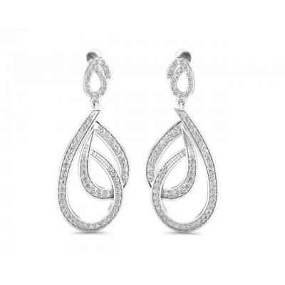 Gayle Long Diamond Earrings
